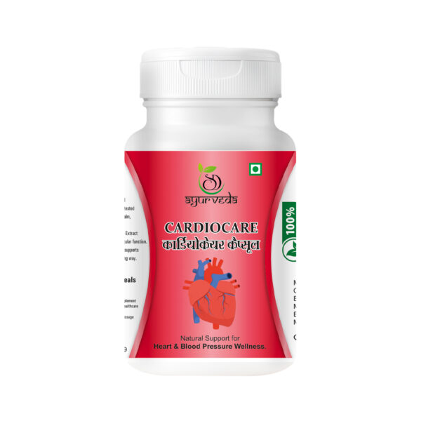 Cardio Care – Ayurvedic Heart Health & Blood Circulation Support | Cholesterol & Cardiac Wellness Formula