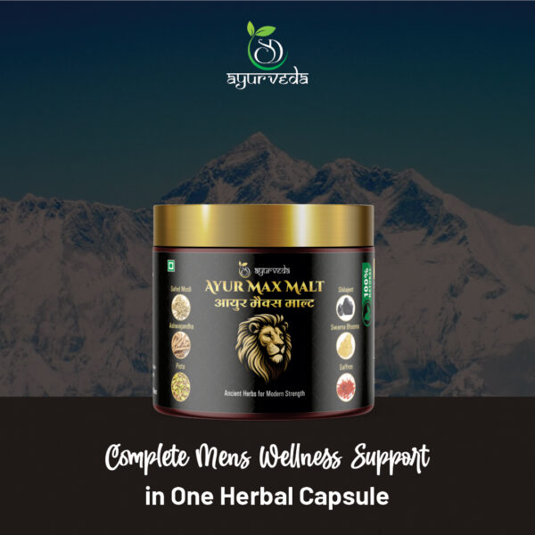 Ayurmax Malt – Herbal Health Drink for Stamina, Strength & Vitality | Natural Ayurvedic Malt for Men