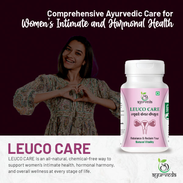 Leuco Care – Ayurvedic Support for White Discharge & Intimate Wellness | Menstrual & Vaginal Health Formula