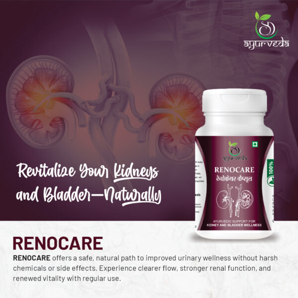 Renocare – Ayurvedic Kidney Support Formula | Kidney Detox, Urinary Health & Fluid Balance